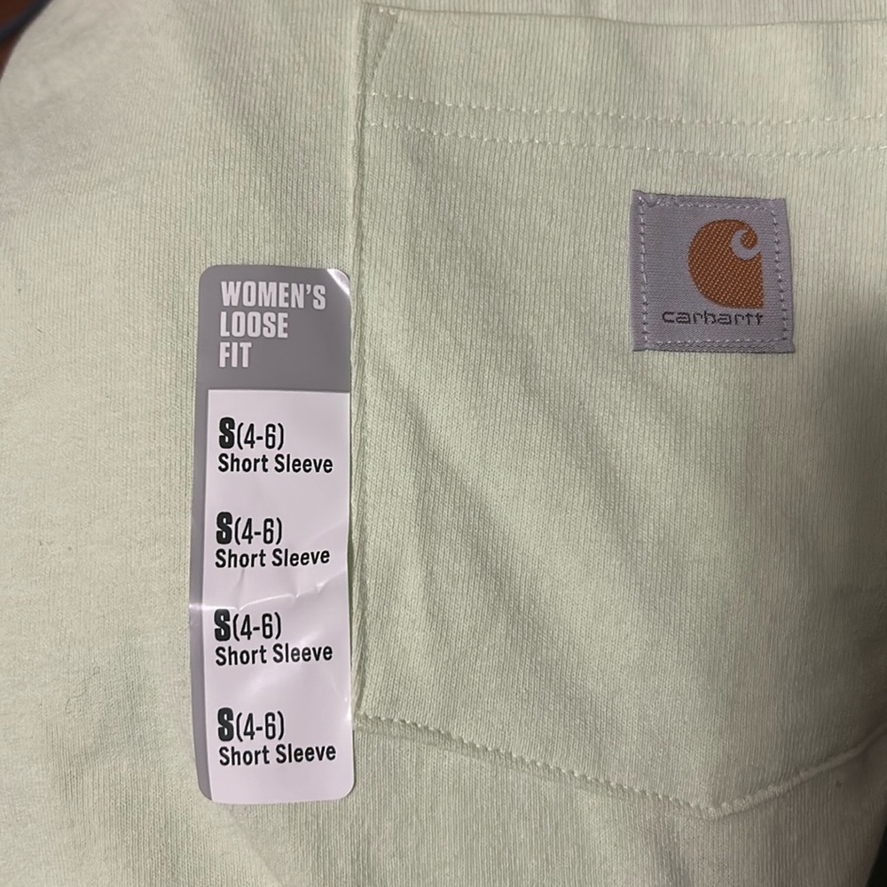 CARHARTT WOMENS LONG SLEEVE TEE XL GREEN - Picture 4 of 10